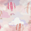 Muurschildering Ballonnen in de wolken - Afbeelding 2
