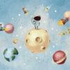 Muurschildering Astronaut in de Ruimte - Afbeelding 2