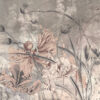 Muurschildering van borstelige bloesems in beige tinten - Afbeelding 2