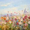Muurschildering Veldbloemen - Afbeelding 2