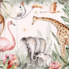 Muurschildering Exotische Dieren - Afbeelding 2