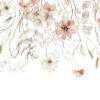 Muurschildering Romantische Bloemen - Afbeelding 2