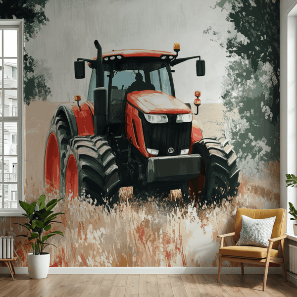 Fotobehang Rode Held van het Veld