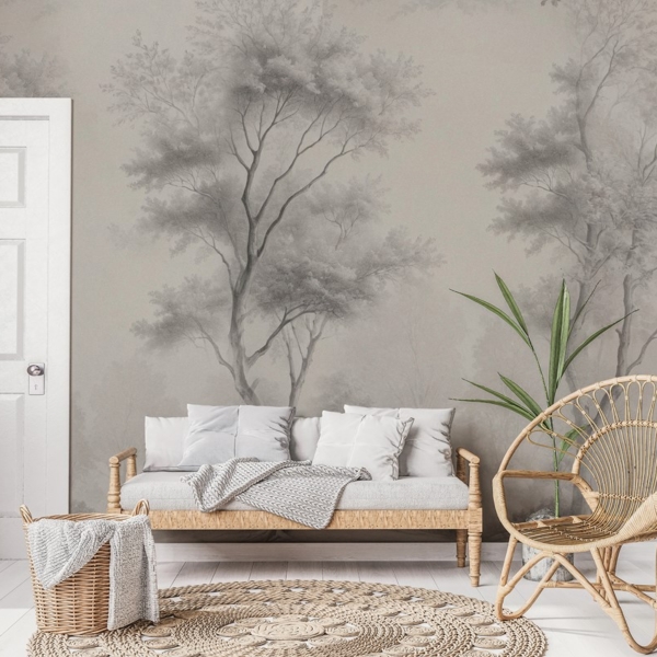 Fotobehang Boswandeling