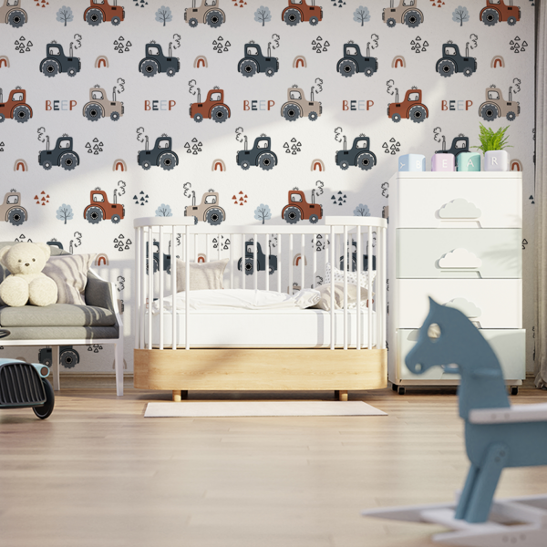 Fotobehang De Vrolijke Machine