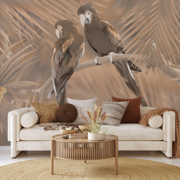 Fotobehang Exotische ontmoeting