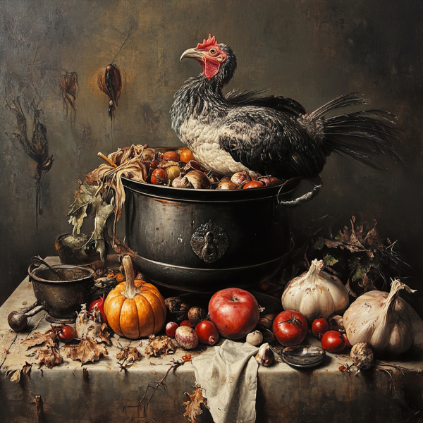 Fotobehang Herfsttafel