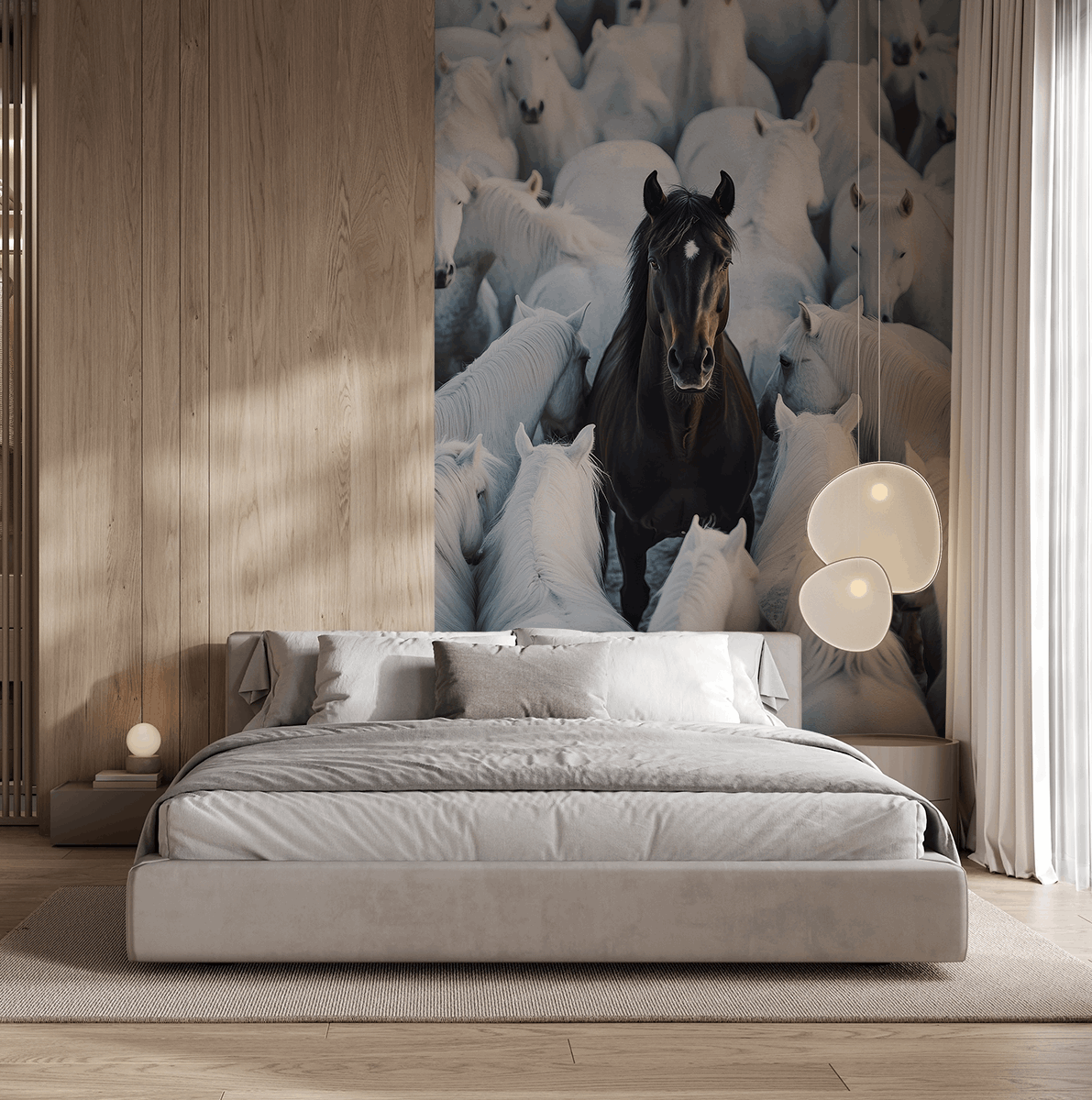 Fotobehang Onder de blanken