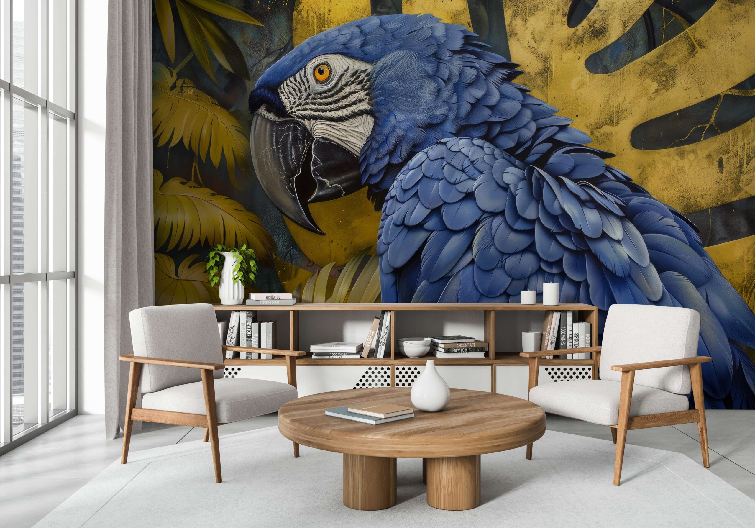 Fotobehang Blauwe elegantie