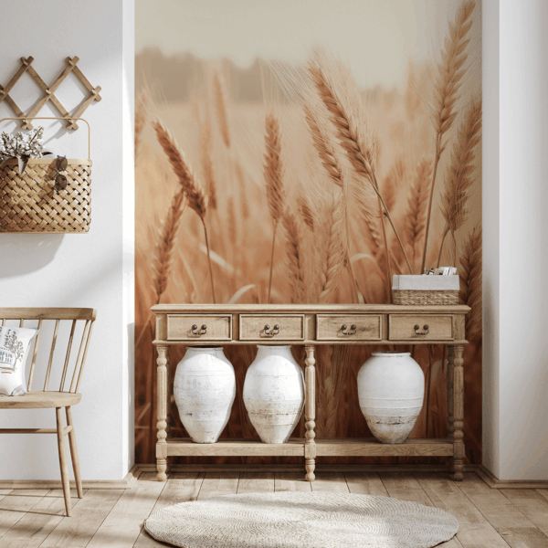 Fotobehang Herfstgefluister van de granen