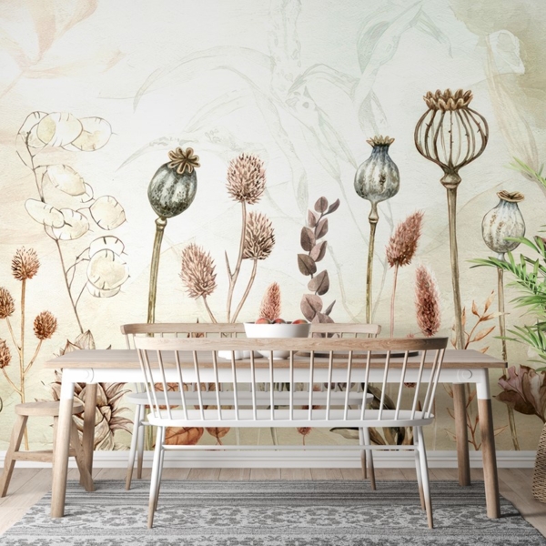 Fotobehang Kruidentuin