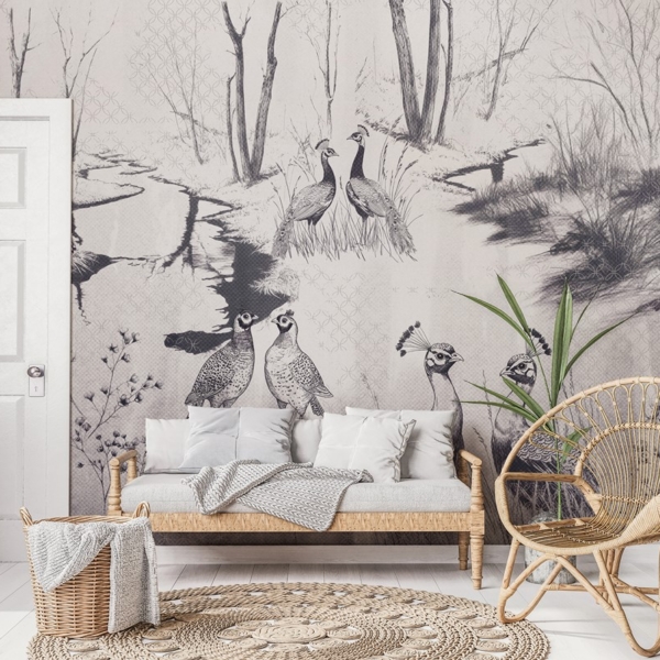 Fotobehang Vogelbaltsgedrag