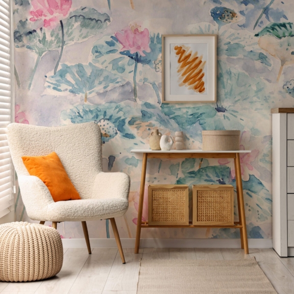 Fotobehang Fluistering van de Lotus