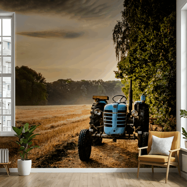 Fotobehang Een moment in het veld