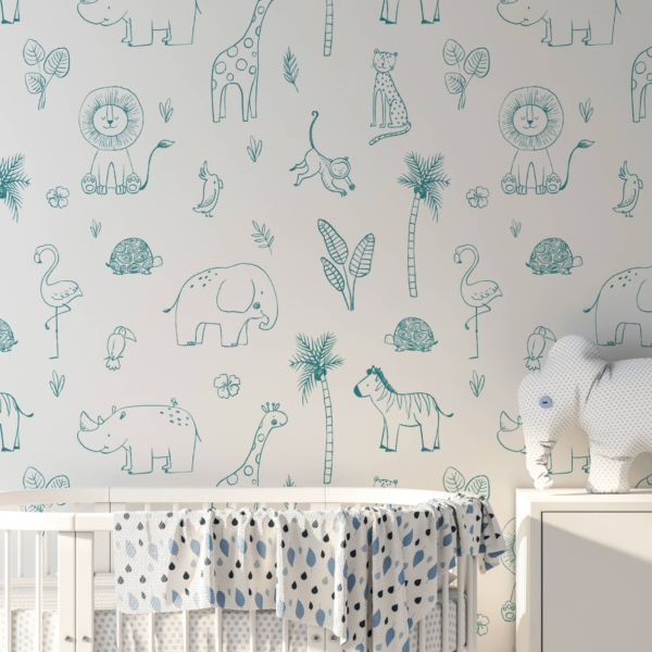 Fotobehang Jungle in het touw