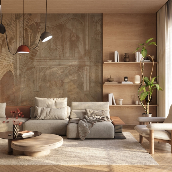 Fotobehang Schets van de gotiek