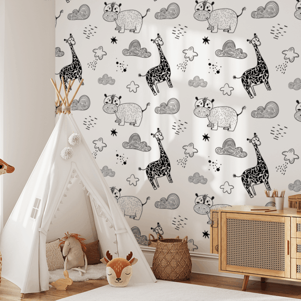 Fotobehang Dieren in de wolken