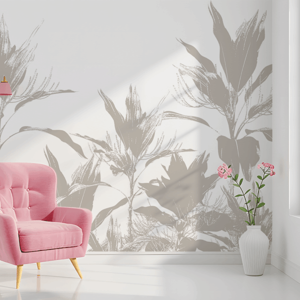 Fotobehang Echo’s van planten