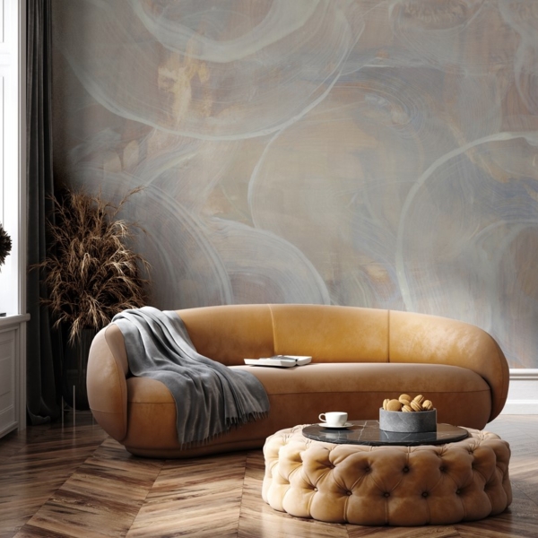 Fotobehang Stromende golven