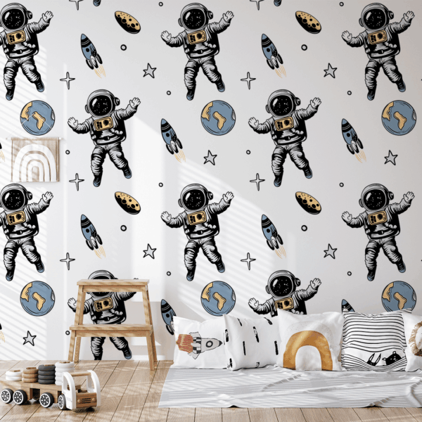 Fotobehang Kleine astronauten