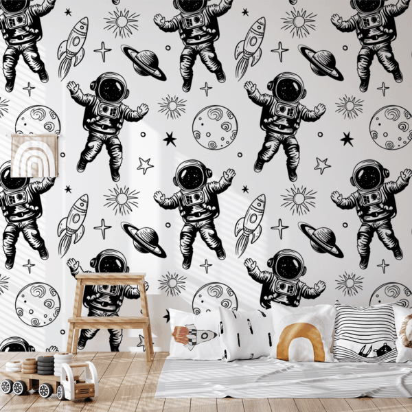 Fotobehang Astronauten in de Melkweg