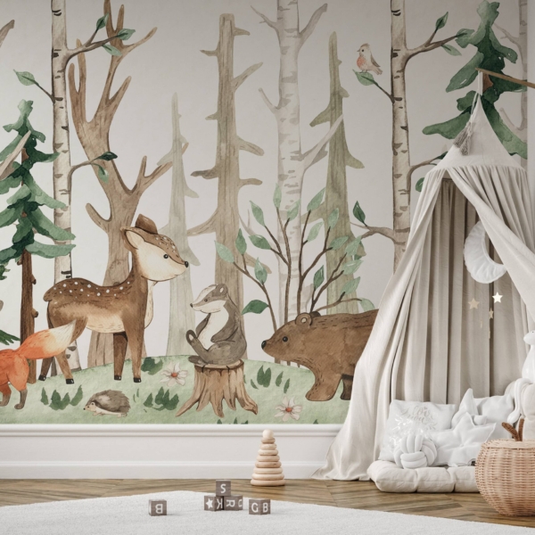 Fotobehang Bospakket