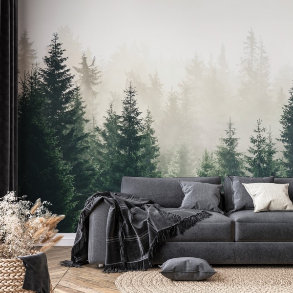 Fotobehang Mysterieus bos