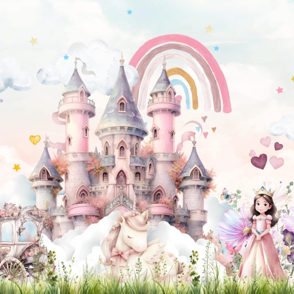 Fotobehang Het Land van de Rozenregenboog