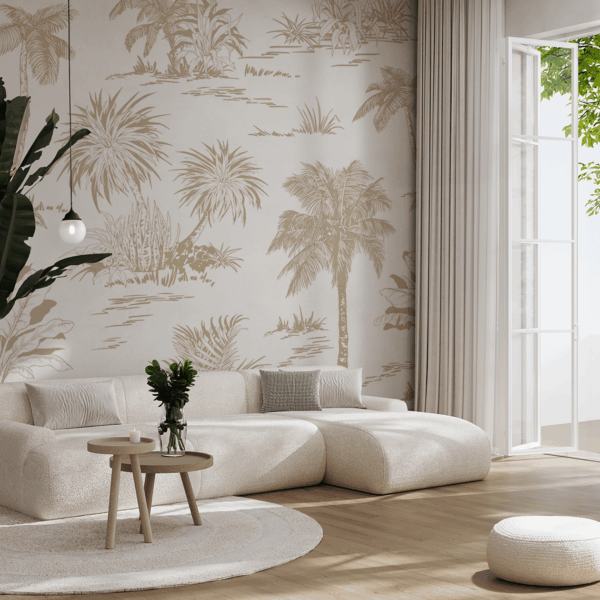 Fotobehang Woestijnpalmen