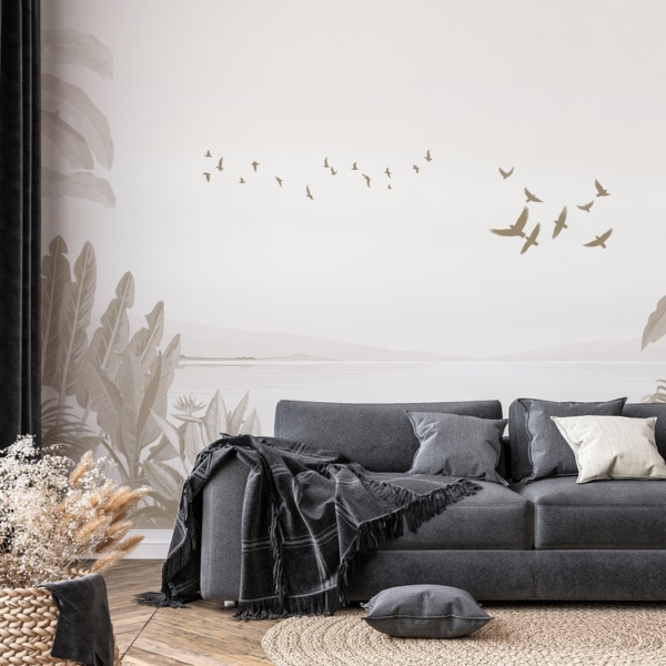 Fotobehang Wegvliegende vogels