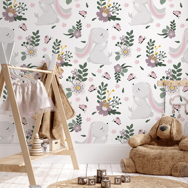 Fotobehang Dromerig Konijntje