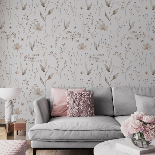 Fotobehang Delicate bloemen