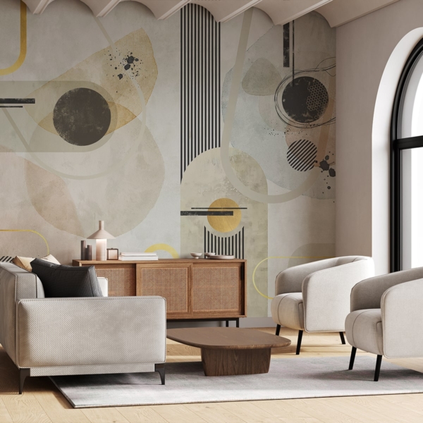 Fotobehang Geometrische Fluistering