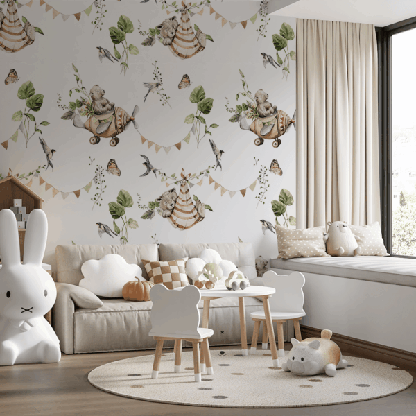 Fotobehang Teddybeer’s Groene Hoek