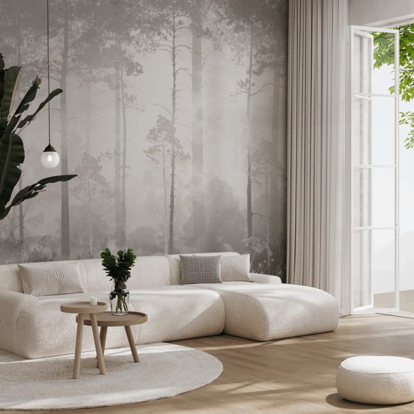 Fotobehang Mistige Stilte