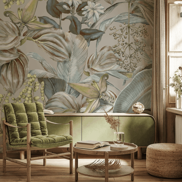 Fotobehang Grijsblauwe harmonie