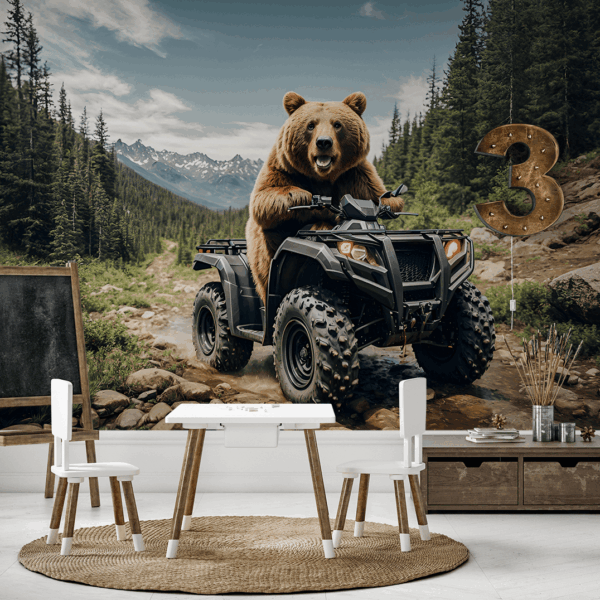 Fotobehang Turbo Teddybeer