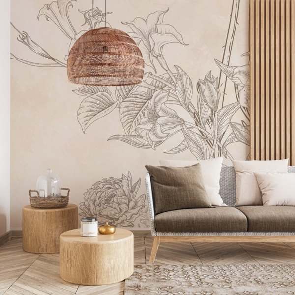 Fotobehang De schoonheid van minimalisme in beige