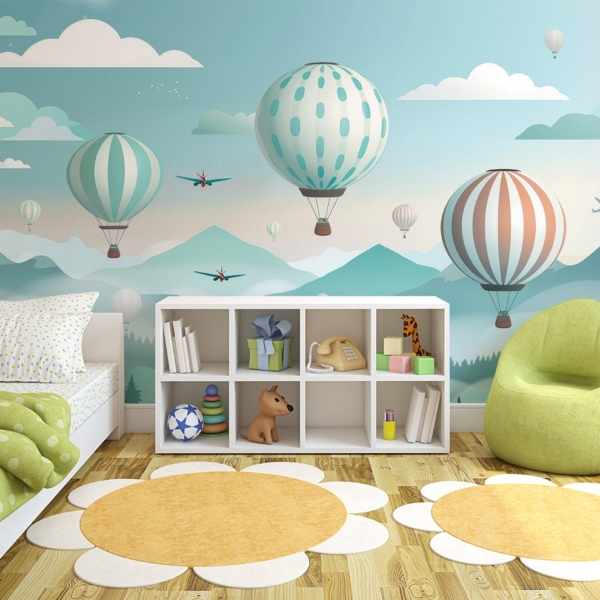 Fotobehang Ballonhemel