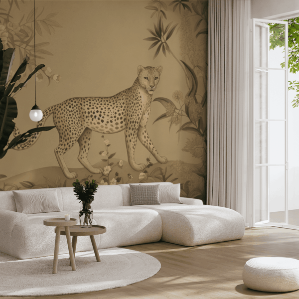 Fotobehang Cheetah Garden