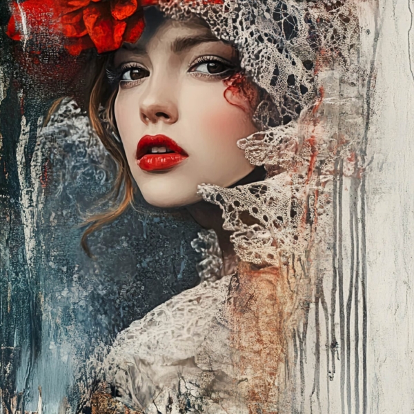 Fotobehang Rood Geheim