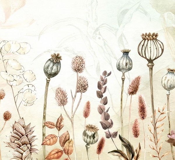 Fotobehang Kruidentuin