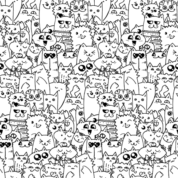 Fotobehang Kattenmenigte