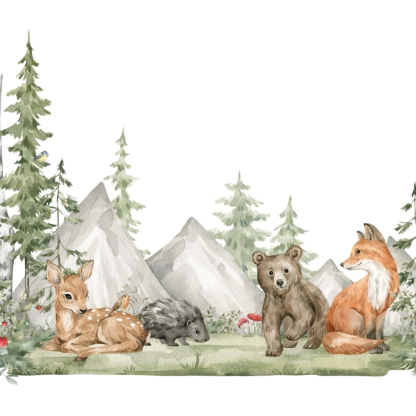 Fotobehang Bospakket