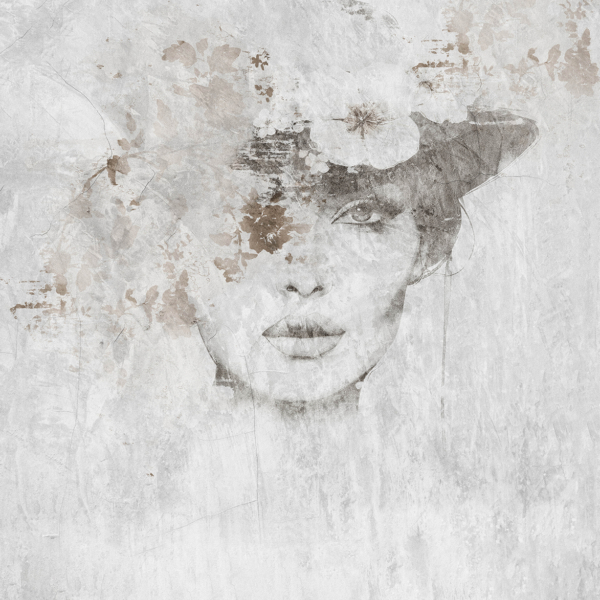 Fotobehang Het vervagen van de schoonheid