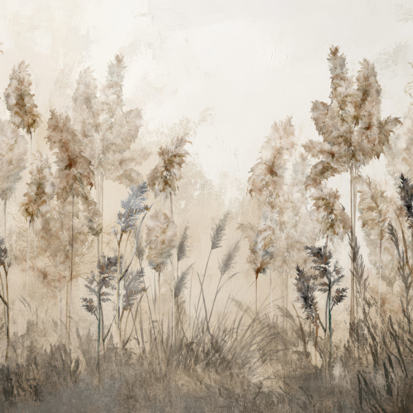 Fotobehang Pluimen in de wind