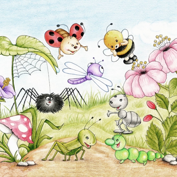 Fotobehang Sprookjesweide