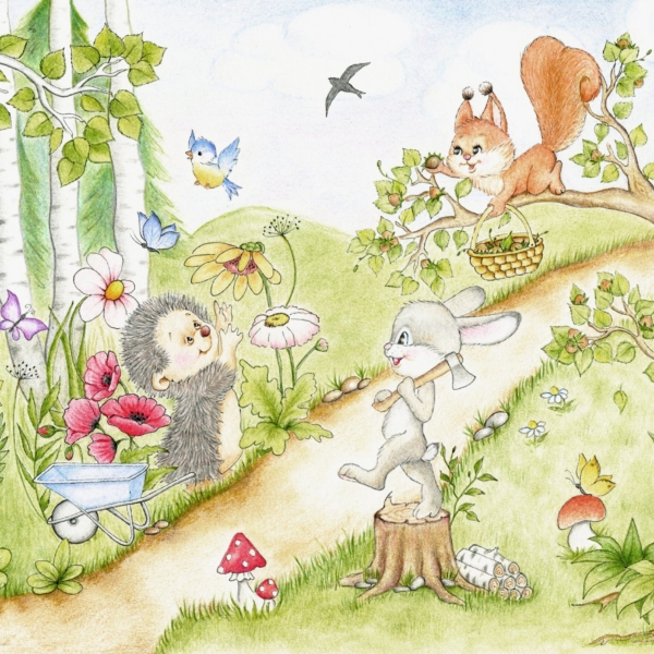 Fotobehang Huisdierenpakket