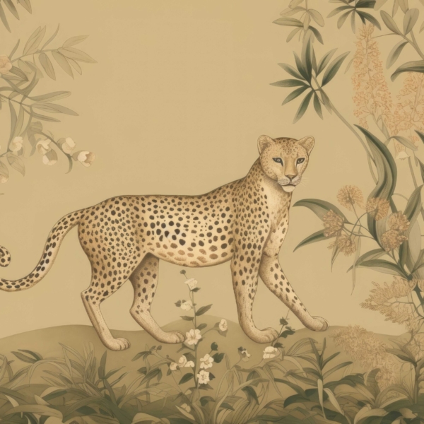 Fotobehang Cheetah Garden