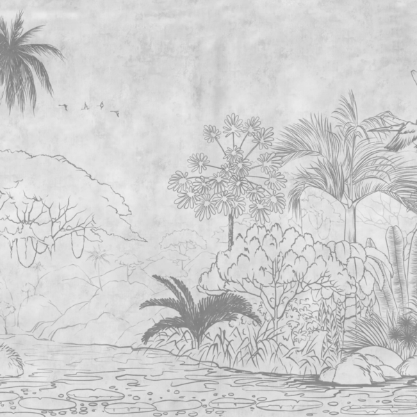 Fotobehang Prehistorische schets